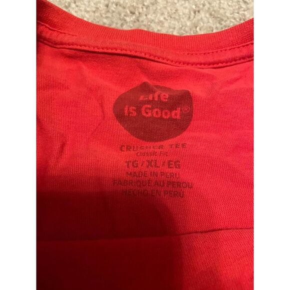 Life‎ is good mens XL red - Picture 2 of 4